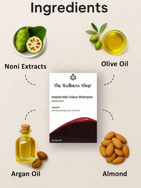 The wellness shop Instant Burgundy Hair Colouring Shampoo + Conditioner