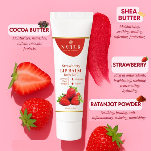 Natuur Lip Balm Strawberry Berry Soft