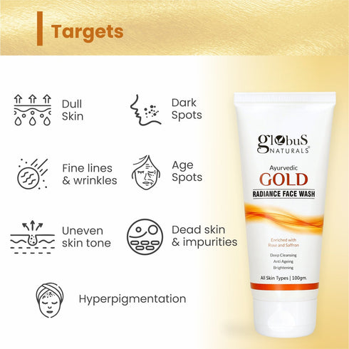 Globus Naturals Gold Radiance Face Wash