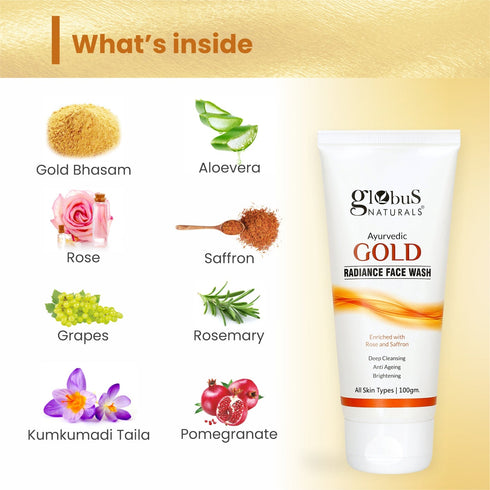 Globus Naturals Gold Radiance Face Wash