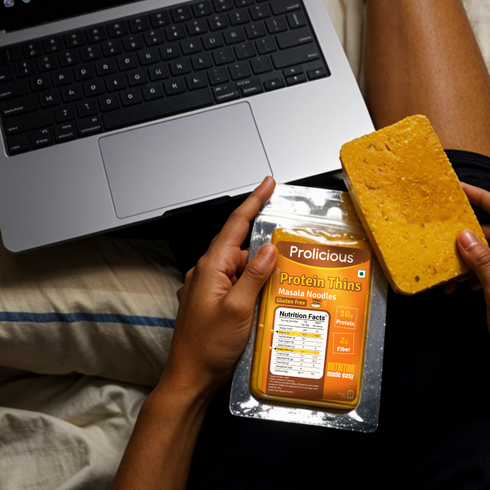 Prolicious Masala Noodles Protein Thins 10g Natural Protein Gluten Free