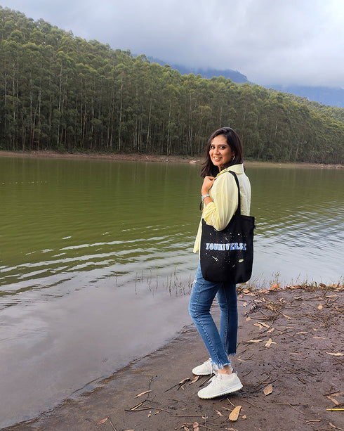 Ecoright Youniverse Zipper Tote Bag