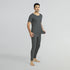 XYXX Cotton Rich Thermal Short Sleeve Vest Graphite Grey
