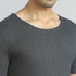 XYXX Cotton Rich Thermal Short Sleeve Vest Graphite Grey