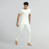 XYXX Cotton Rich Thermal Short Sleeve Vest Ivory White