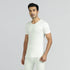 XYXX Cotton Rich Thermal Short Sleeve Vest Ivory White