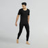 XYXX Cotton Rich Thermal Short Sleeve Vest Pitch Black