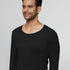 XYXX Cotton Rich Thermal Long Sleeve Vest Pitch Black
