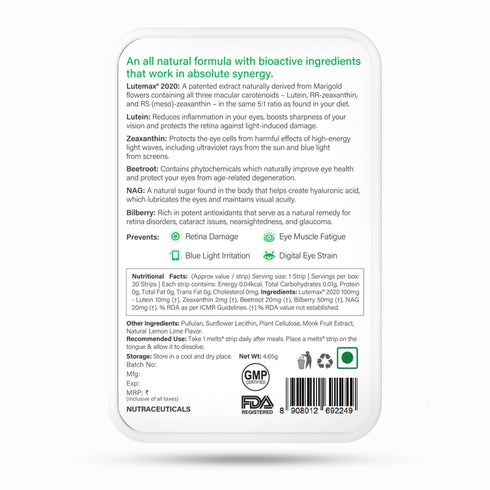 Wellbeing Nutrition Melts Eye Care