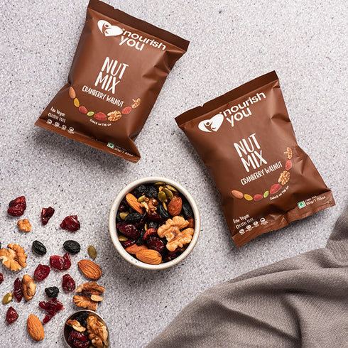 Nourish You Cranberry walnut nut mix | High in Omega-3