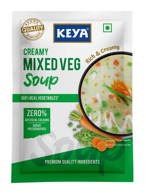 Keyafoods Keya Creamy Mixed Veg Four Serve Soup