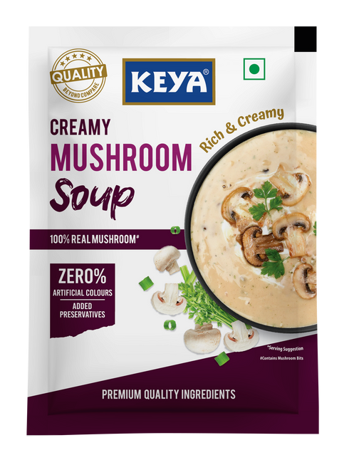 Keyafoods Keya Creamy Mushroom Soup Four Serves 44g