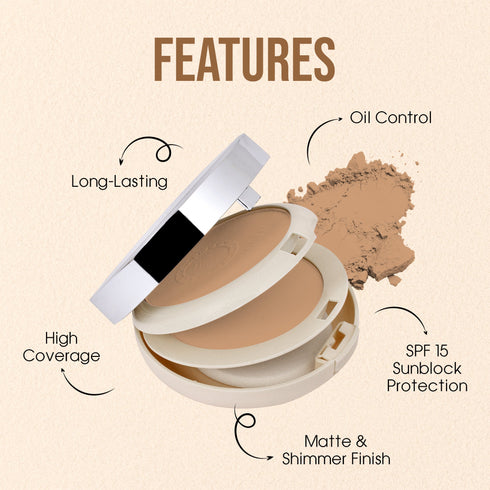Colors Queen Face Glow Compact Powder | 20 Gram