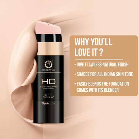 Colors Queen Super Blend-able HD Foundation | 30 Gram