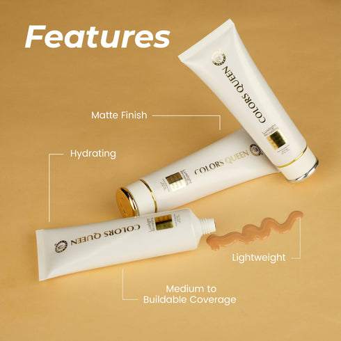 Colors Queen Lux Light Revitalizing Oil Free Foundation | 50 Gram