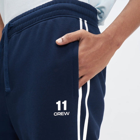 XYXX Oversized Zipper Hoodie and Trackpants Co-ord Set Blue Nights