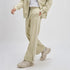 XYXX Oversized Zipper Hoodie and Trackpants Co-ord Set Minted Grey