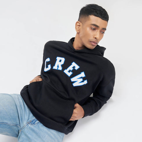 XYXX Crew Oversized Hoodie - Ink Black