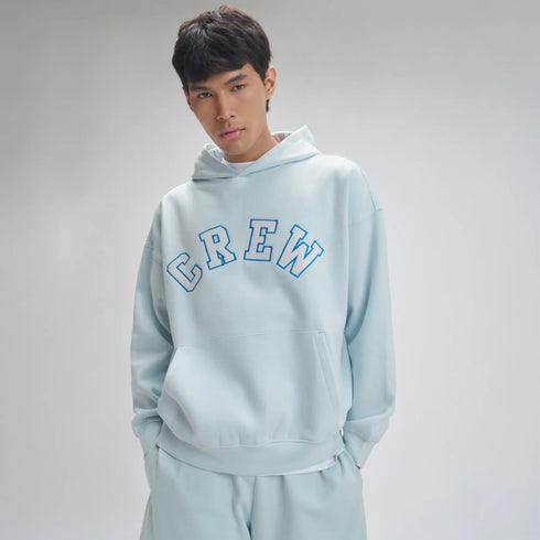 XYXX Crew Oversized Hoodie - Quad Blue