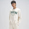 XYXX Crew Oversized Round Neck Sweatshirt - Frost White