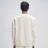 XYXX Crew Oversized Round Neck Sweatshirt - Frost White