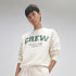 XYXX Crew Oversized Round Neck Sweatshirt - Frost White