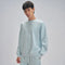 XYXX Crew Oversized Round Neck Sweatshirt - Quad Blue