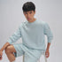 XYXX Crew Oversized Round Neck Sweatshirt - Quad Blue