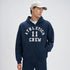 XYXX Crew Oversized Zipper Hoodie - Blue Nights