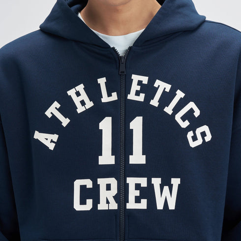 XYXX Oversized Zipper Hoodie and Trackpants Co-ord Set Blue Nights