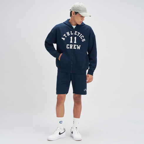 XYXX Crew Oversized Zipper Hoodie - Blue Nights