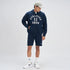 XYXX Crew Oversized Zipper Hoodie - Blue Nights