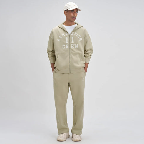 XYXX Crew Oversized Zipper Hoodie - Minted Grey