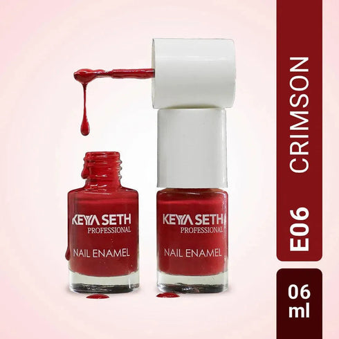 Keya Seth Aromatherapy Crimson Long Wear Nail Enamel Enriched with Vitamin E & Argan oil