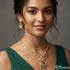 Crimson Dewdrop Diamond Necklace Set