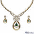 Crimson Dewdrop Diamond Necklace Set