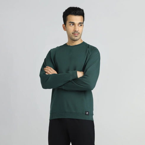 XYXX Cruze French Terry Cotton Sweatshirts Forest Green