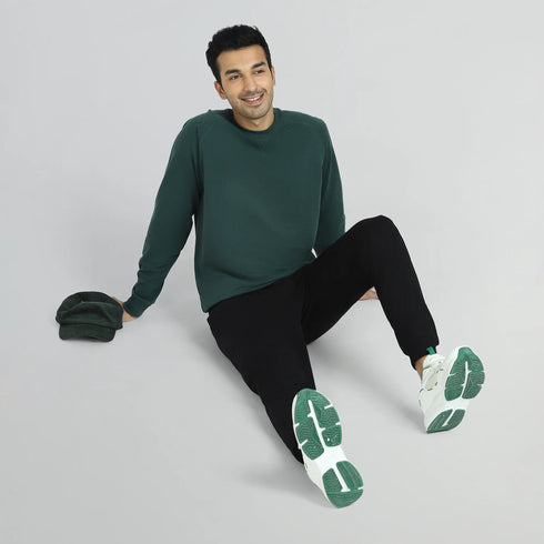 XYXX Cruze French Terry Cotton Sweatshirts Forest Green