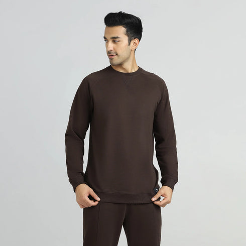 XYXX Cruze French Terry Cotton Sweatshirts Malt Brown