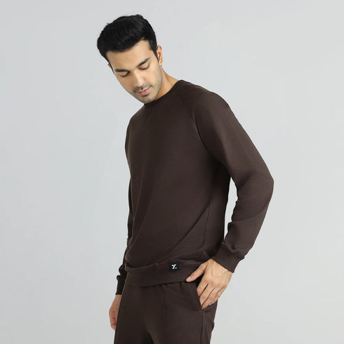 XYXX Cruze French Terry Cotton Sweatshirts Malt Brown
