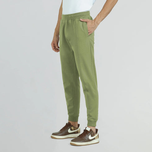 XYXX Cruze French Terry Cotton Joggers Olive Green