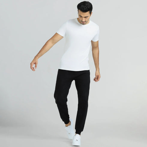 XYXX Cruze French Terry Cotton Joggers Pitch Black