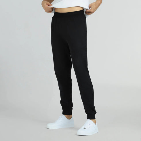 XYXX Cruze French Terry Cotton Joggers Pitch Black