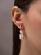 Zeraki Jewels Crystal Curve Earrings