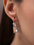 Zeraki Jewels Crystal Curve Earrings