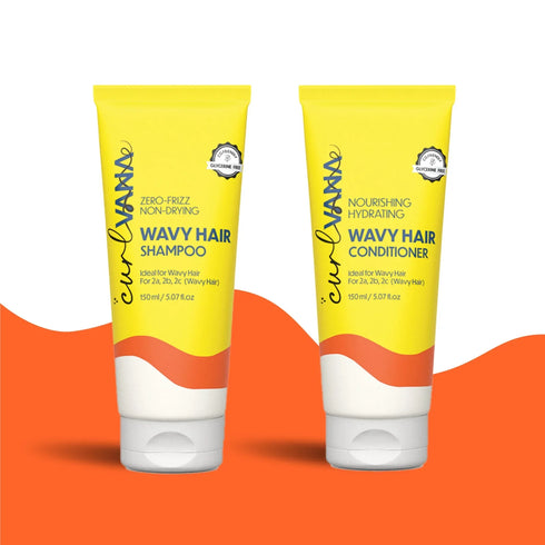 Curlvana Wavy Hair Care Range with Shampoo & Conditioner