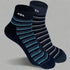 Heelium Bamboo Stripe Quarter Socks - 2 Pairs
