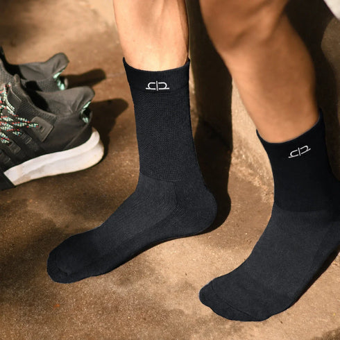 Heelium Bamboo Men Crew Socks (Soft Elastane) - 4 Pairs