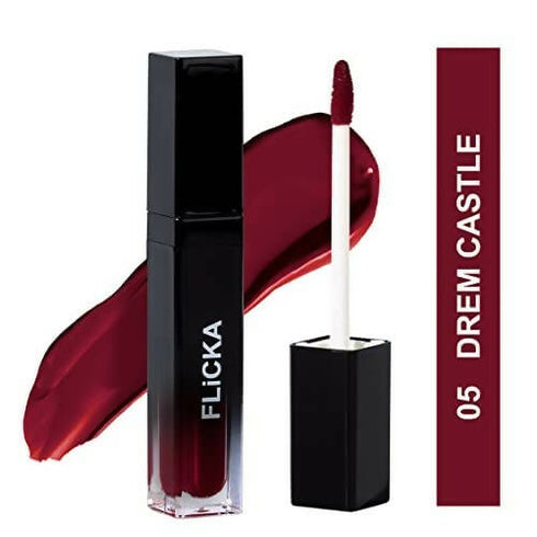 FLiCKA Set and Attack Liquid Matte Lipstick 05 Dream Castle | Maroon