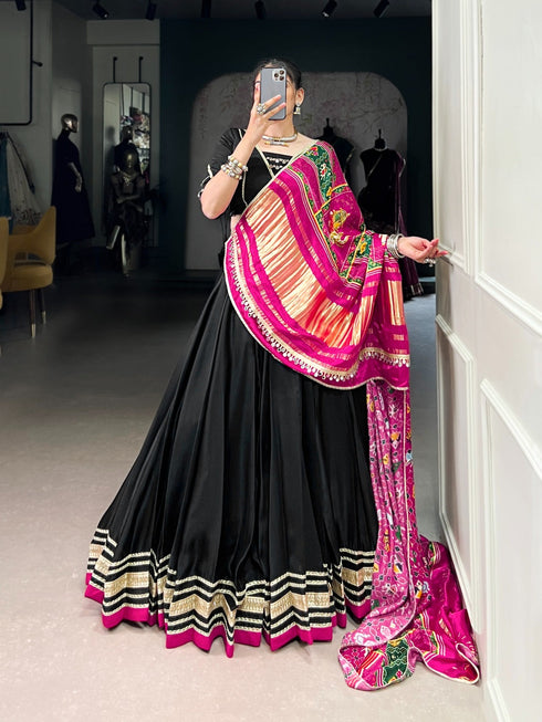 Ethenika Pastel Silk Georgette Mirror Navratri Designer Chaniya Choli